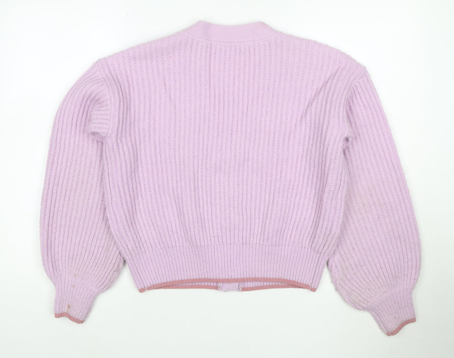 Scotch & Soda Women’s Lilac V-Neck Chunky Knit Cardigan Size S