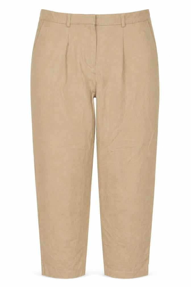 Marks and Spencer Women Beige Chino Trousers Size 14 Regular