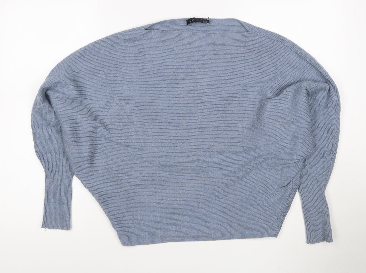 Joan Vass Women’s Blue Relaxed Pullover Jumper Size S