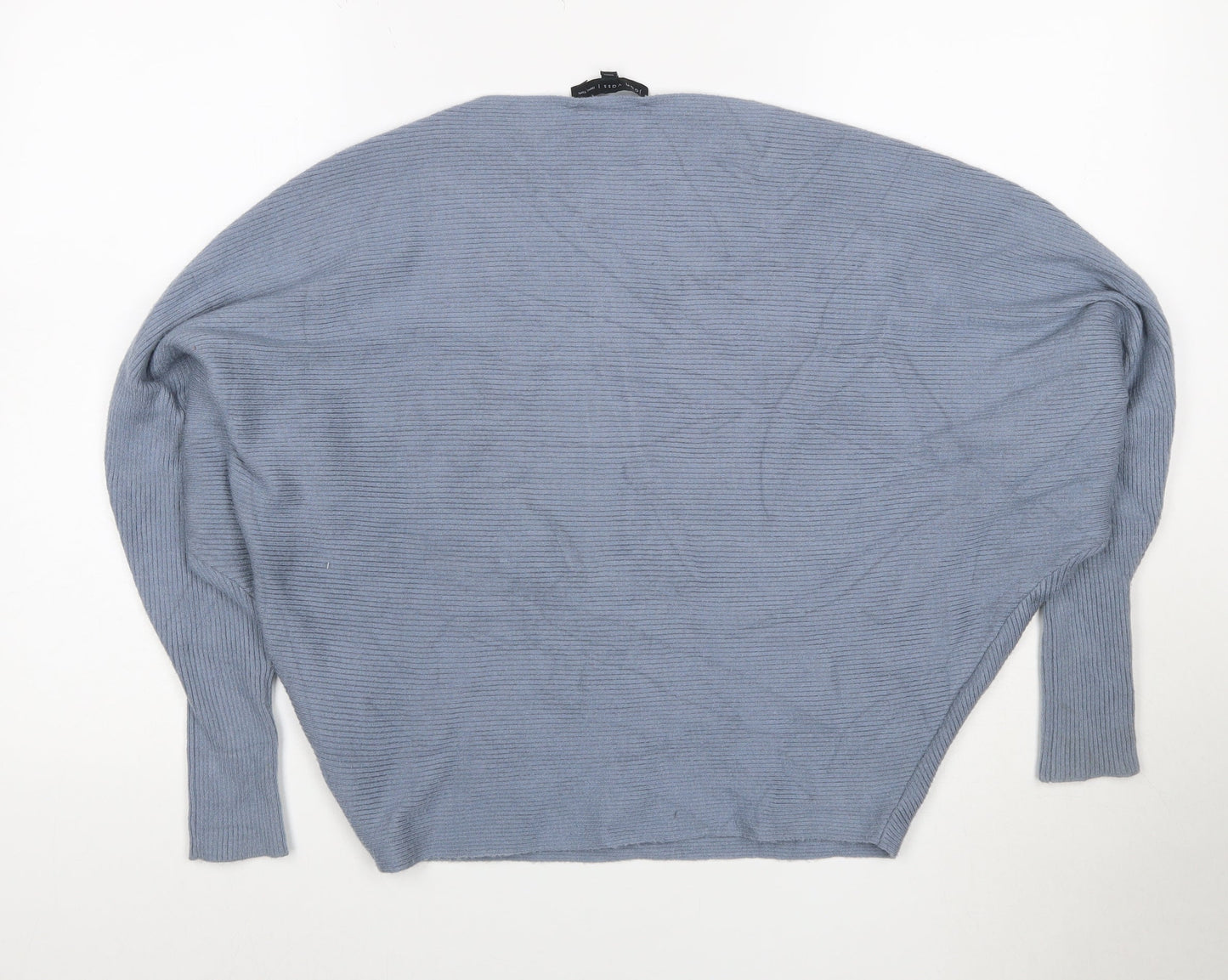 Joan Vass Women’s Blue Relaxed Pullover Jumper Size S