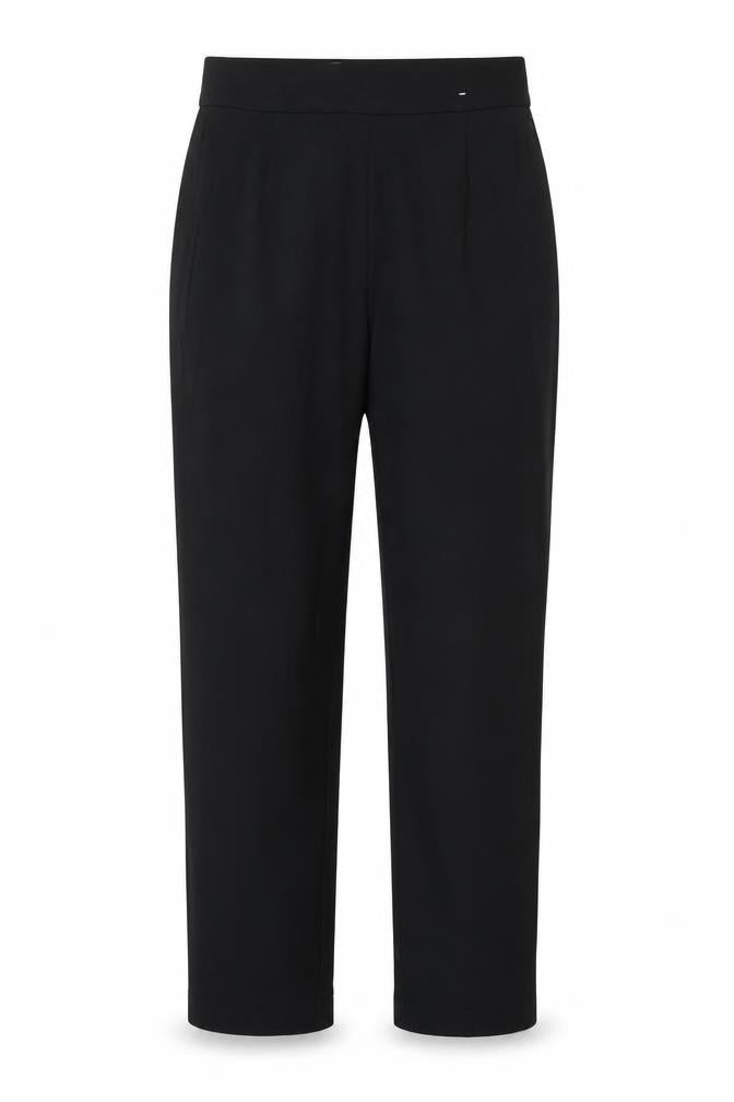 Marks & Spencer Womens Black Size 8 Slim Fit Stretch Trousers
