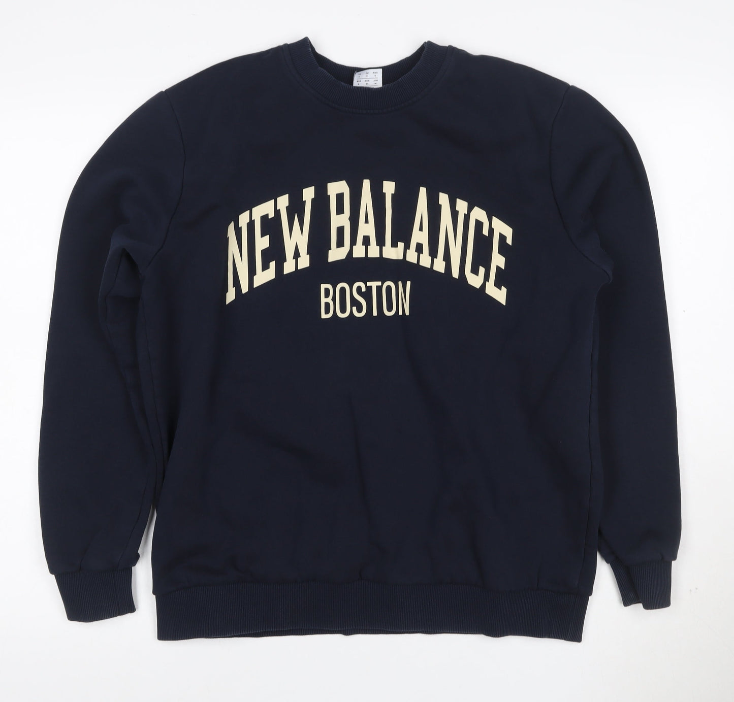 New Balance Men's Blue Small Crew Neck Pullover Sweatshirt
