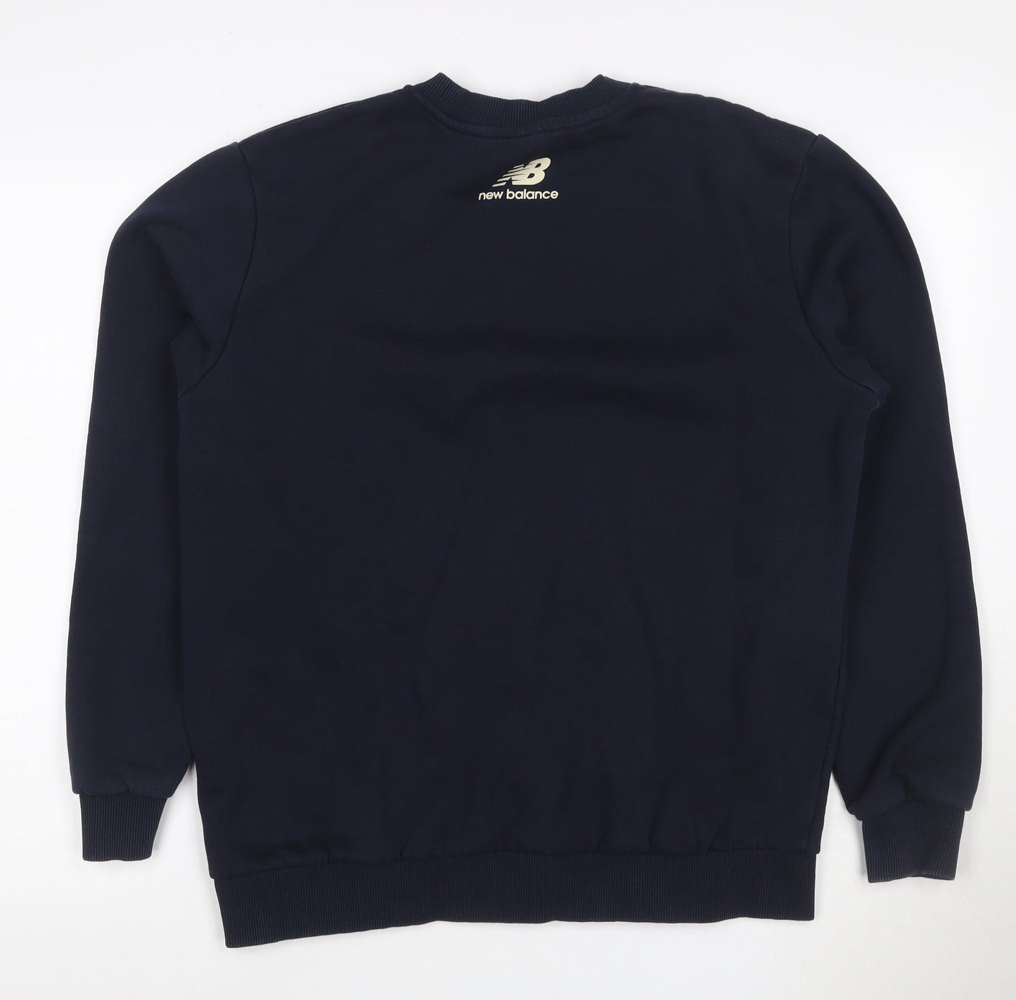 New Balance Men's Blue Small Crew Neck Pullover Sweatshirt