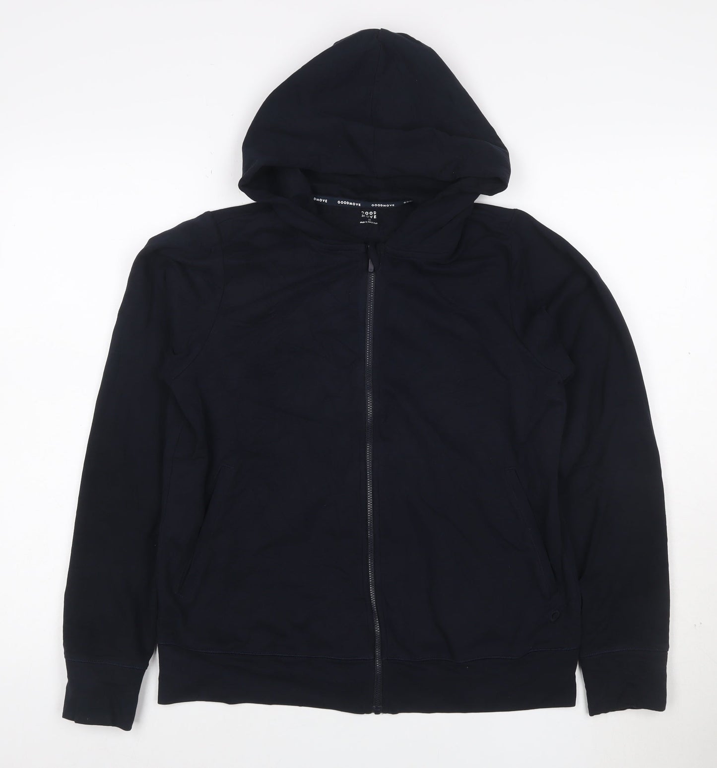 Marks and Spencer Goodmove Women's Navy Full Zip Hoodie Size 10