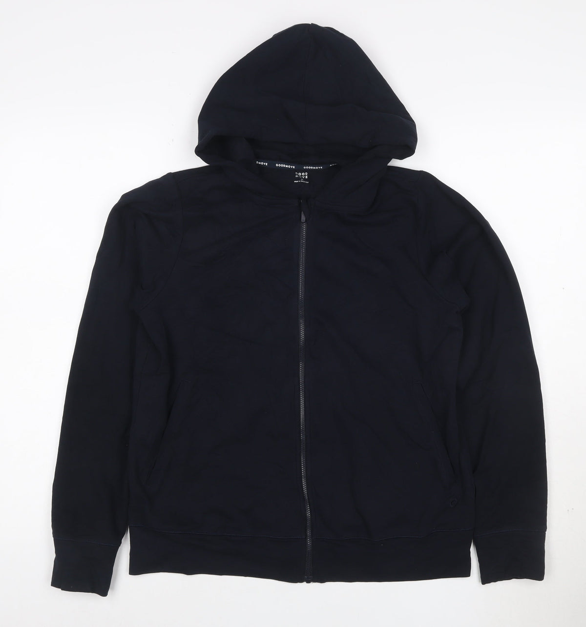 Marks and Spencer Goodmove Women's Navy Full Zip Hoodie Size 10