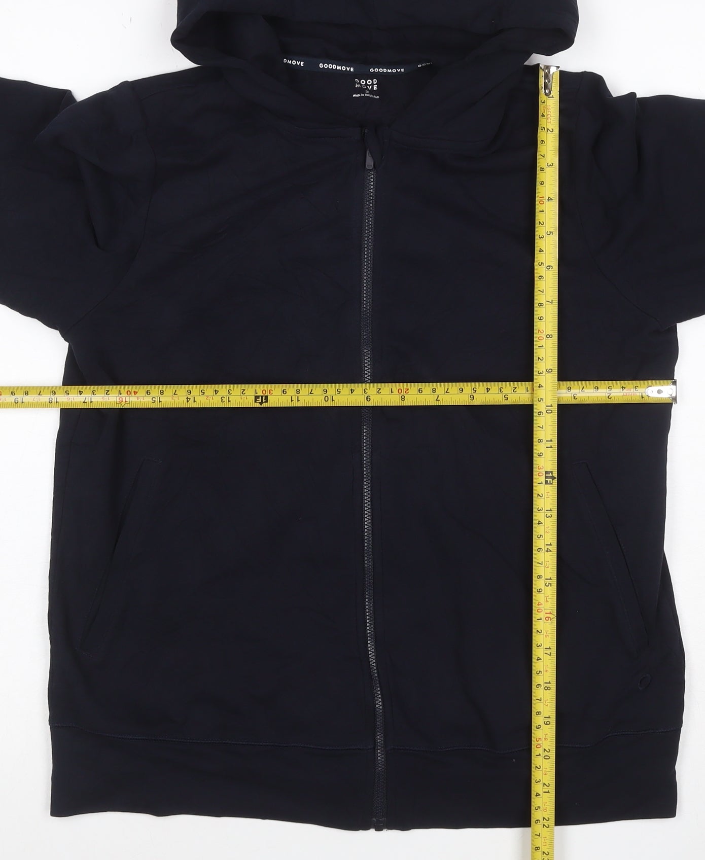 Marks and Spencer Goodmove Women's Navy Full Zip Hoodie Size 10