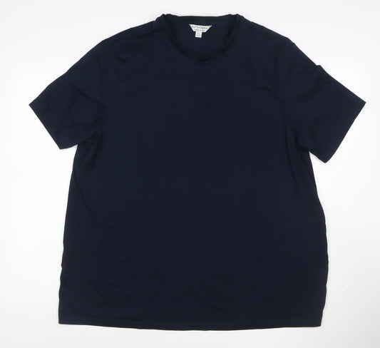 Marks and Spencer Autograph Men's Navy 3XL Supima Cotton T-Shirt