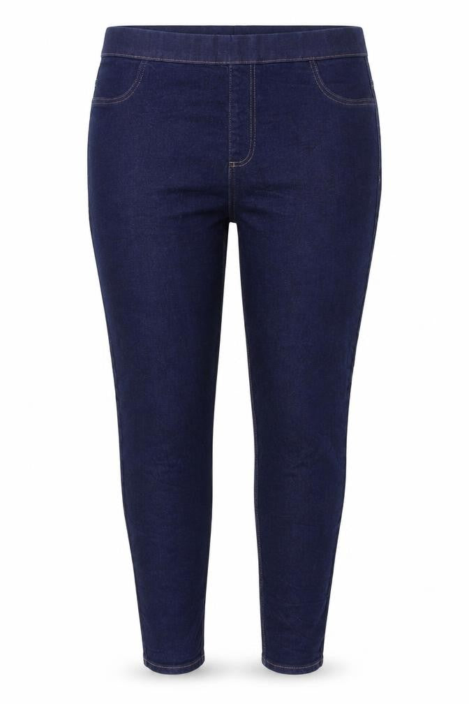 Marks & Spencer Women's Blue Dark Indigo Jegging Jeans Size 18 Long