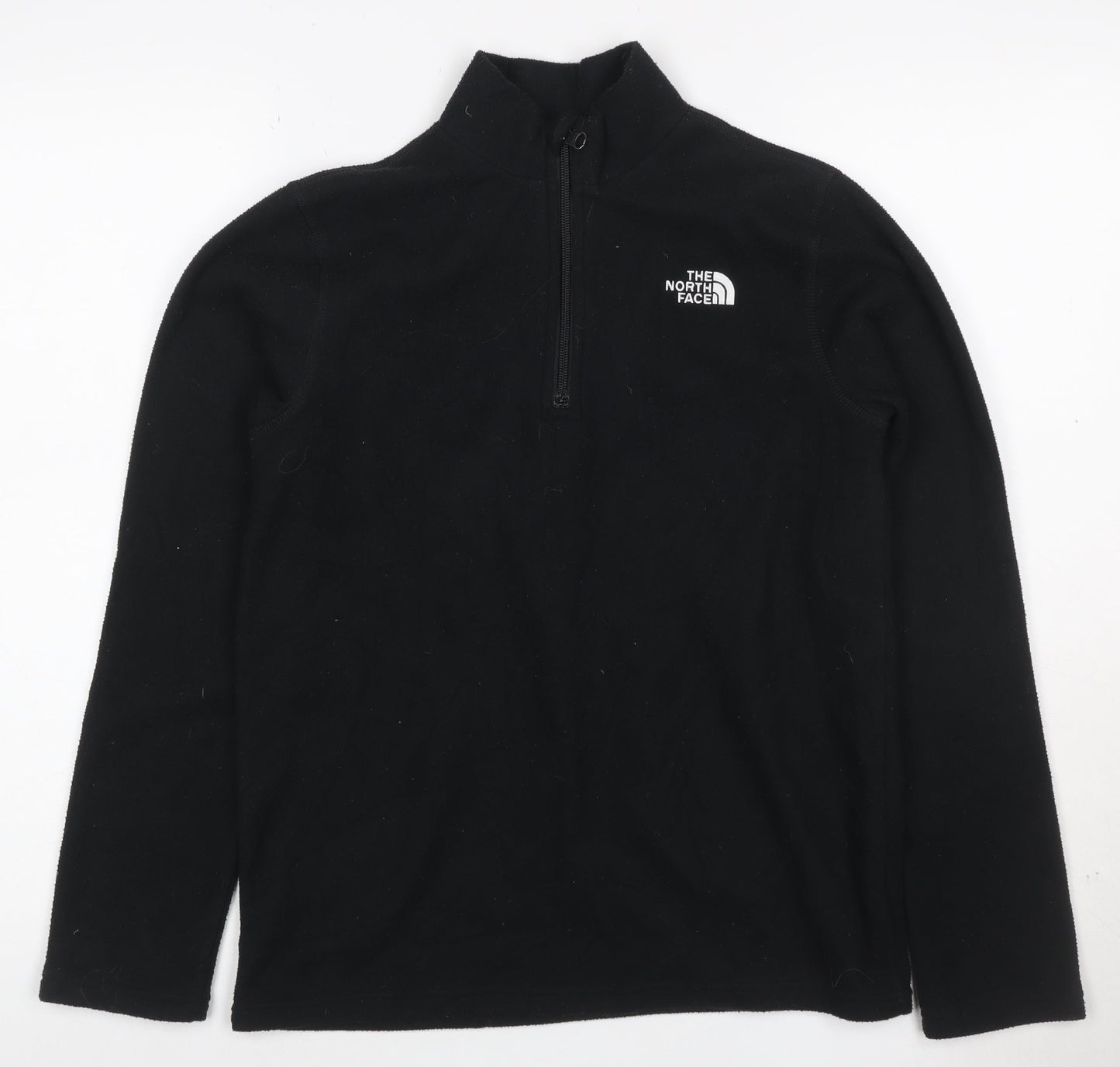 The North Face Boys Black Fleece 1/4 Zip Pullover Hoodie XL