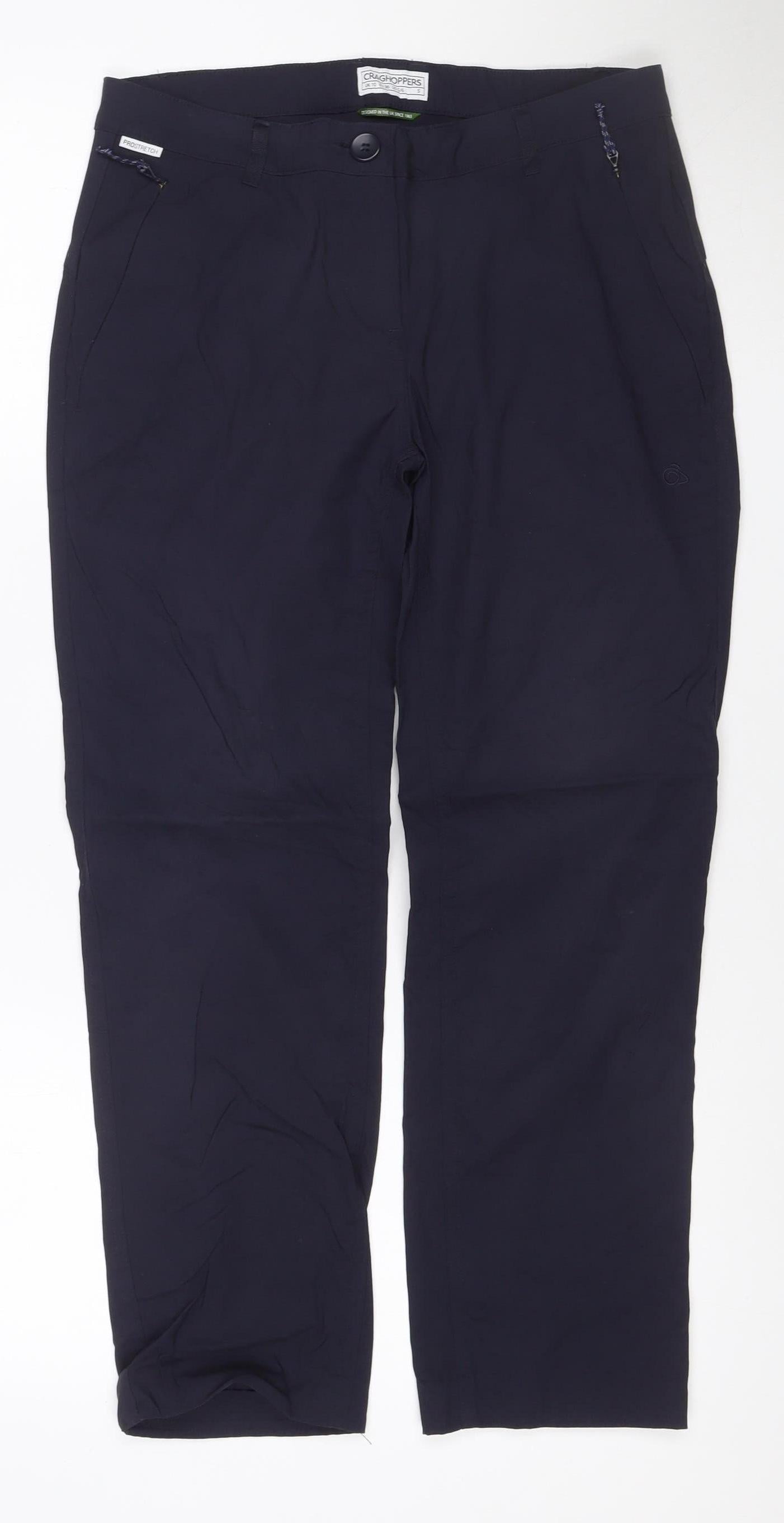 Craghoppers Women's Blue Size 10 Lightweight Travel Trousers