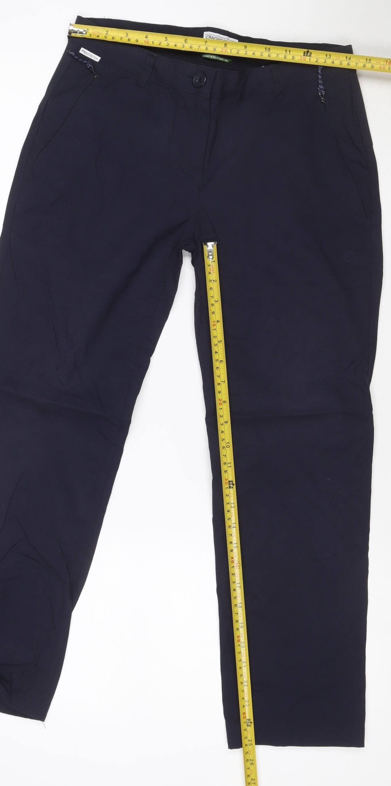 Craghoppers Women's Blue Size 10 Lightweight Travel Trousers