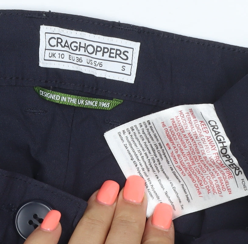 Craghoppers Women's Blue Size 10 Lightweight Travel Trousers