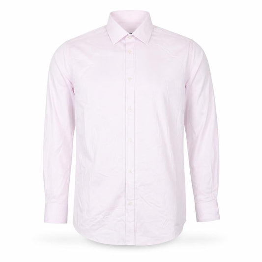 Marks & Spencer Men’s Pink 16in Regular Fit Long Sleeve Cotton Shirt