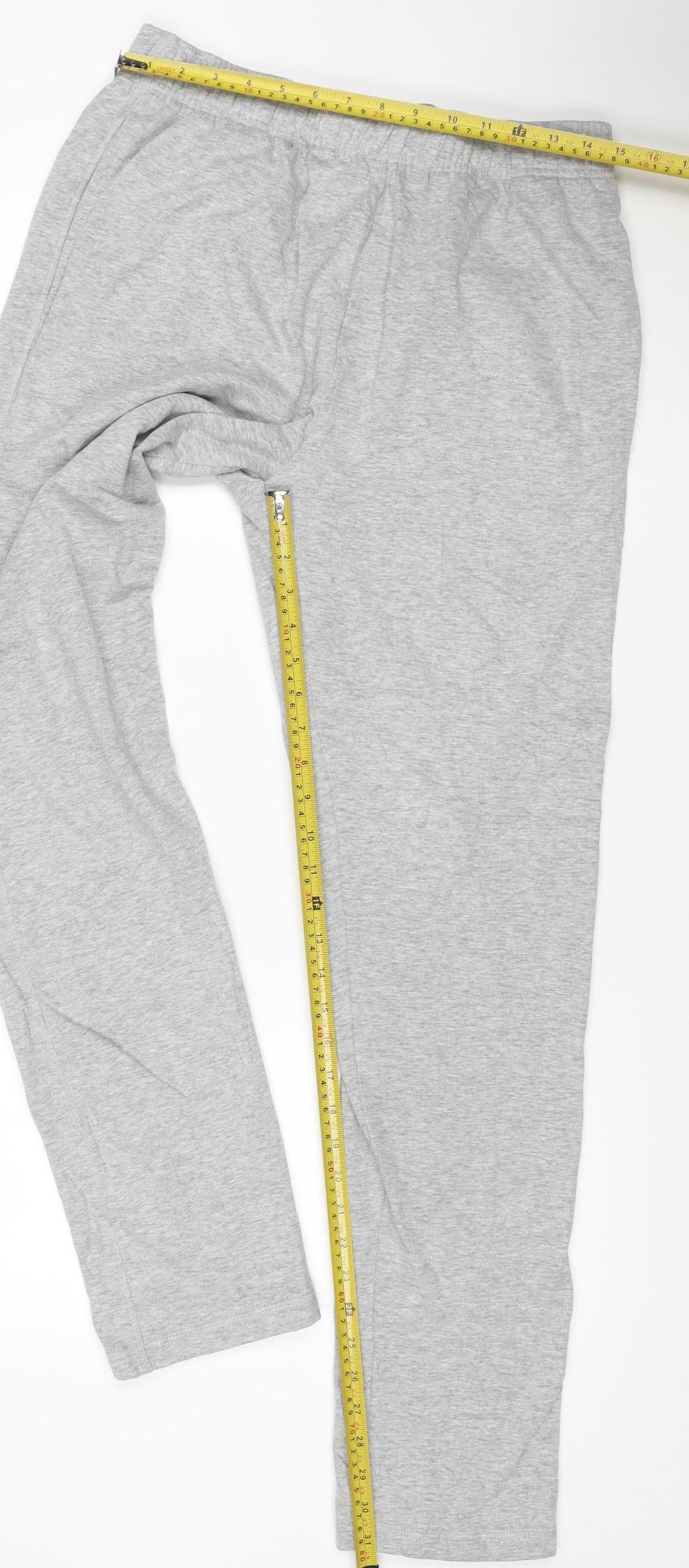 Marks and Spencer Men's Grey Regular Fit Jogger Trousers L