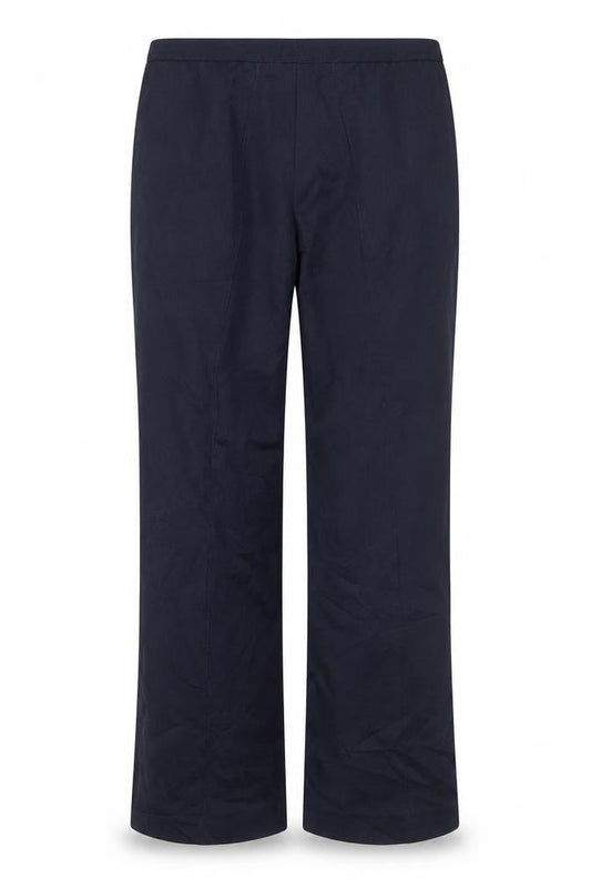 Front view of Fila Men's Navy Blue Track Pants, size 34, Regular Fit Polyester Cotton
