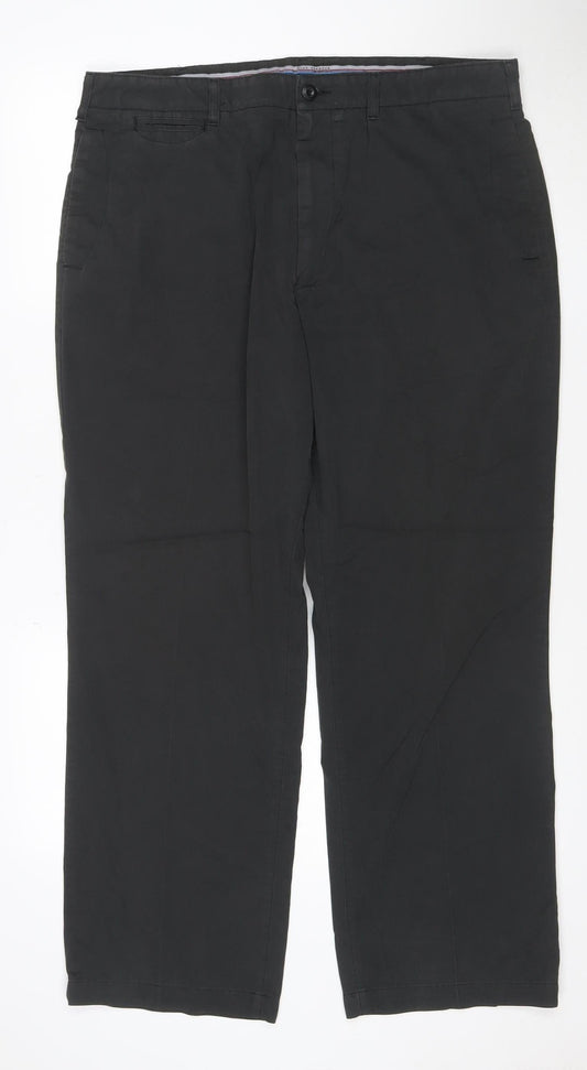 Marks and Spencer Blue Harbour Men's Black 38W 29L Chino Trousers