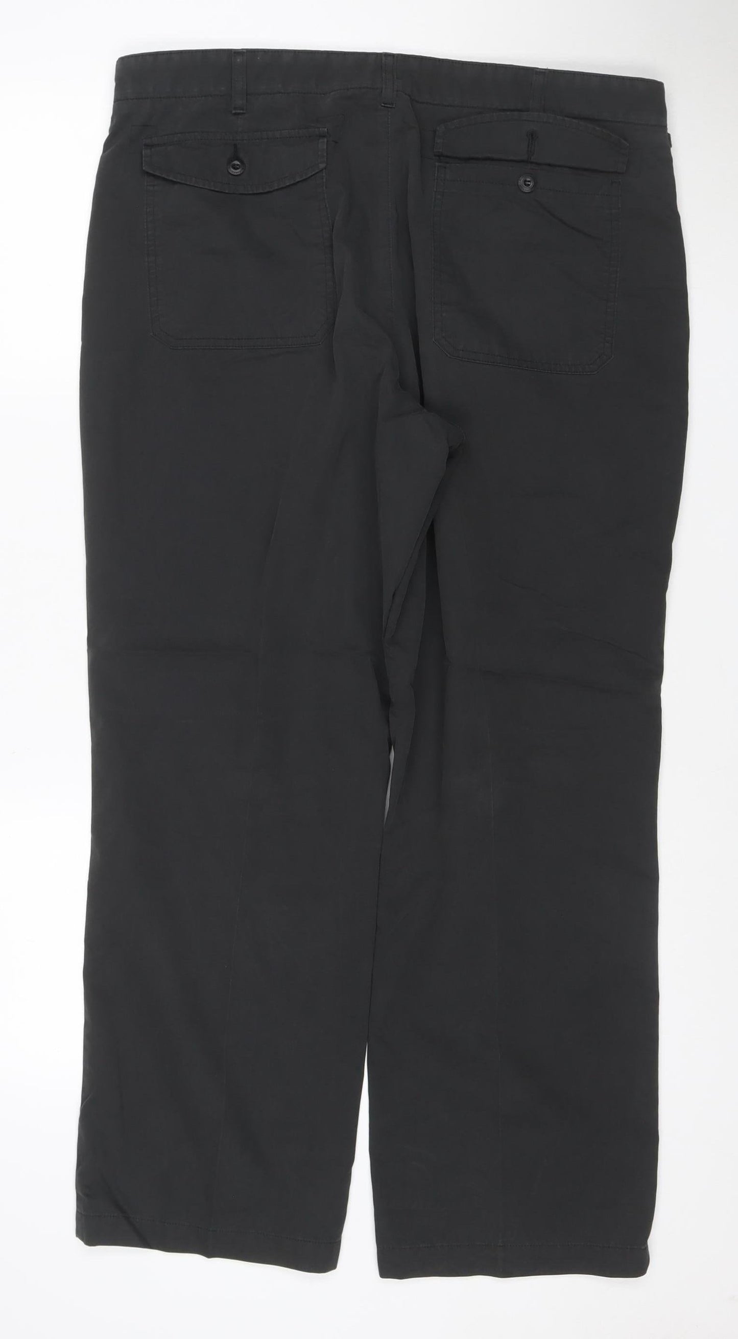 Marks and Spencer Blue Harbour Men's Black 38W 29L Chino Trousers