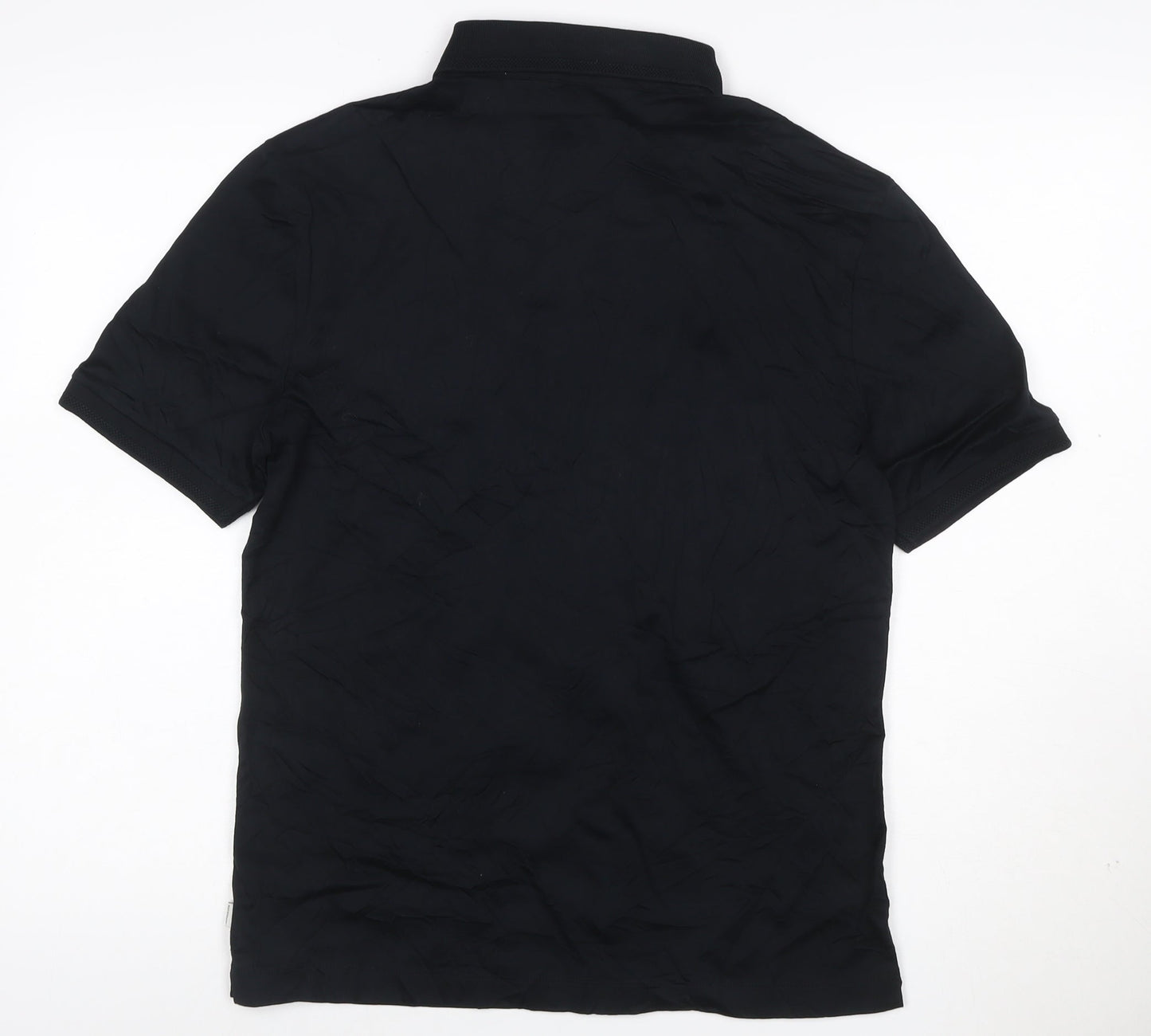 Marks and Spencer Autograph Men's Black Cotton Polo Shirt S