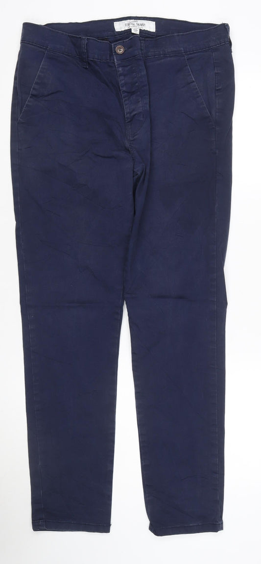 Topman Men's Blue Skinny Stretch Jeans W36 L32