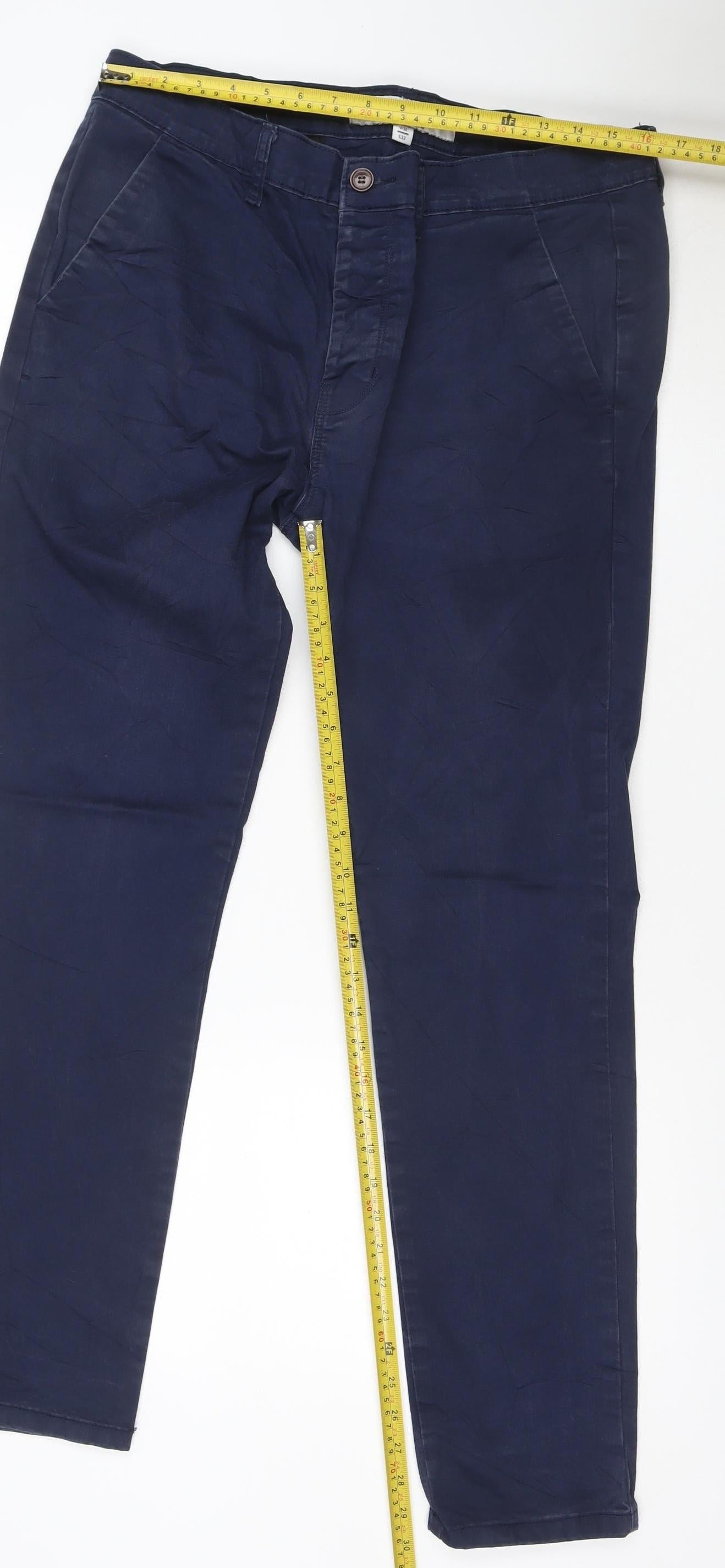 Topman Men's Blue Skinny Stretch Jeans W36 L32