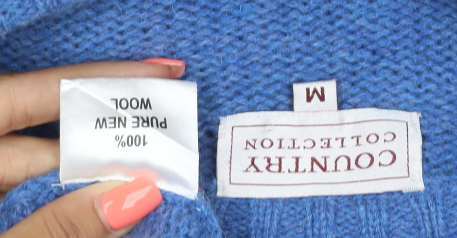 Country Collection Women's Blue Wool Pullover Jumper M