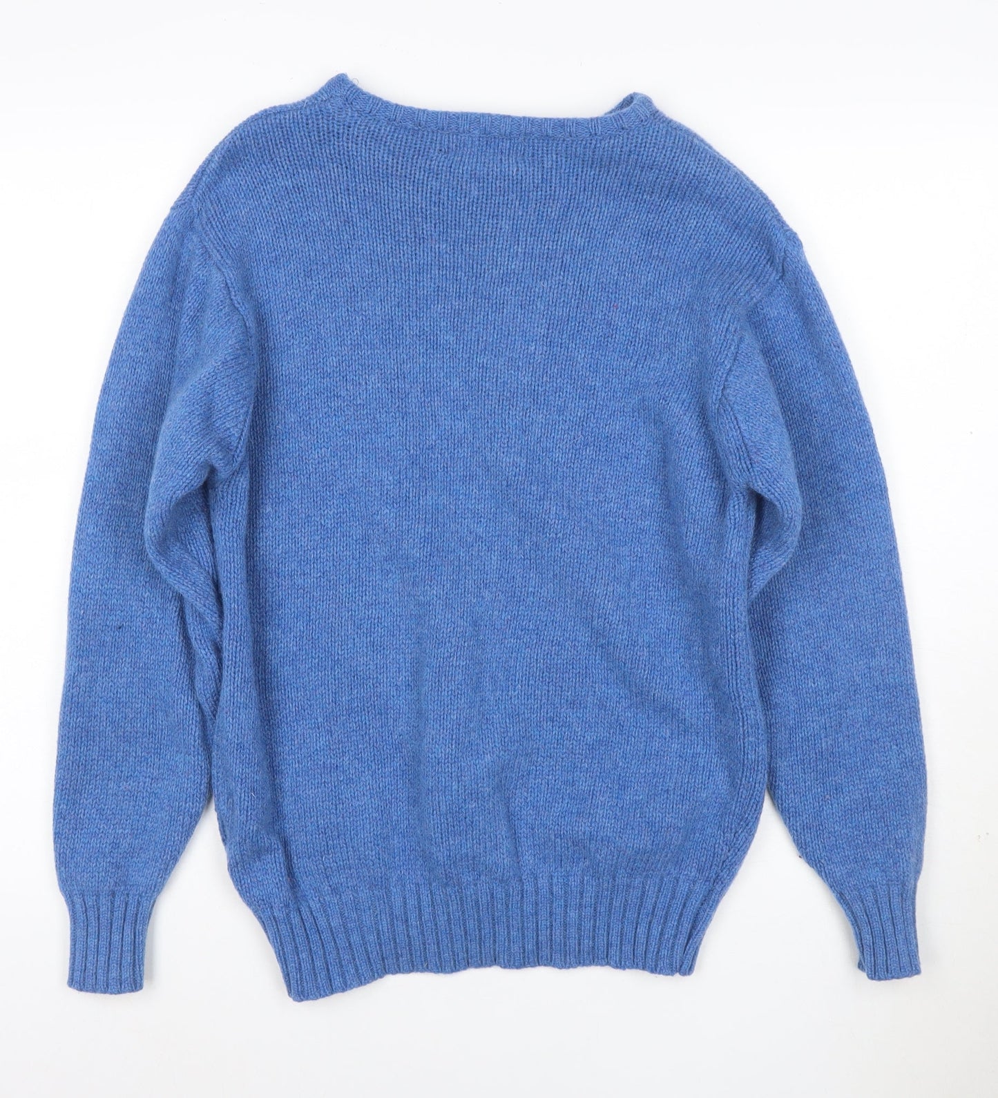 Country Collection Women's Blue Wool Pullover Jumper M
