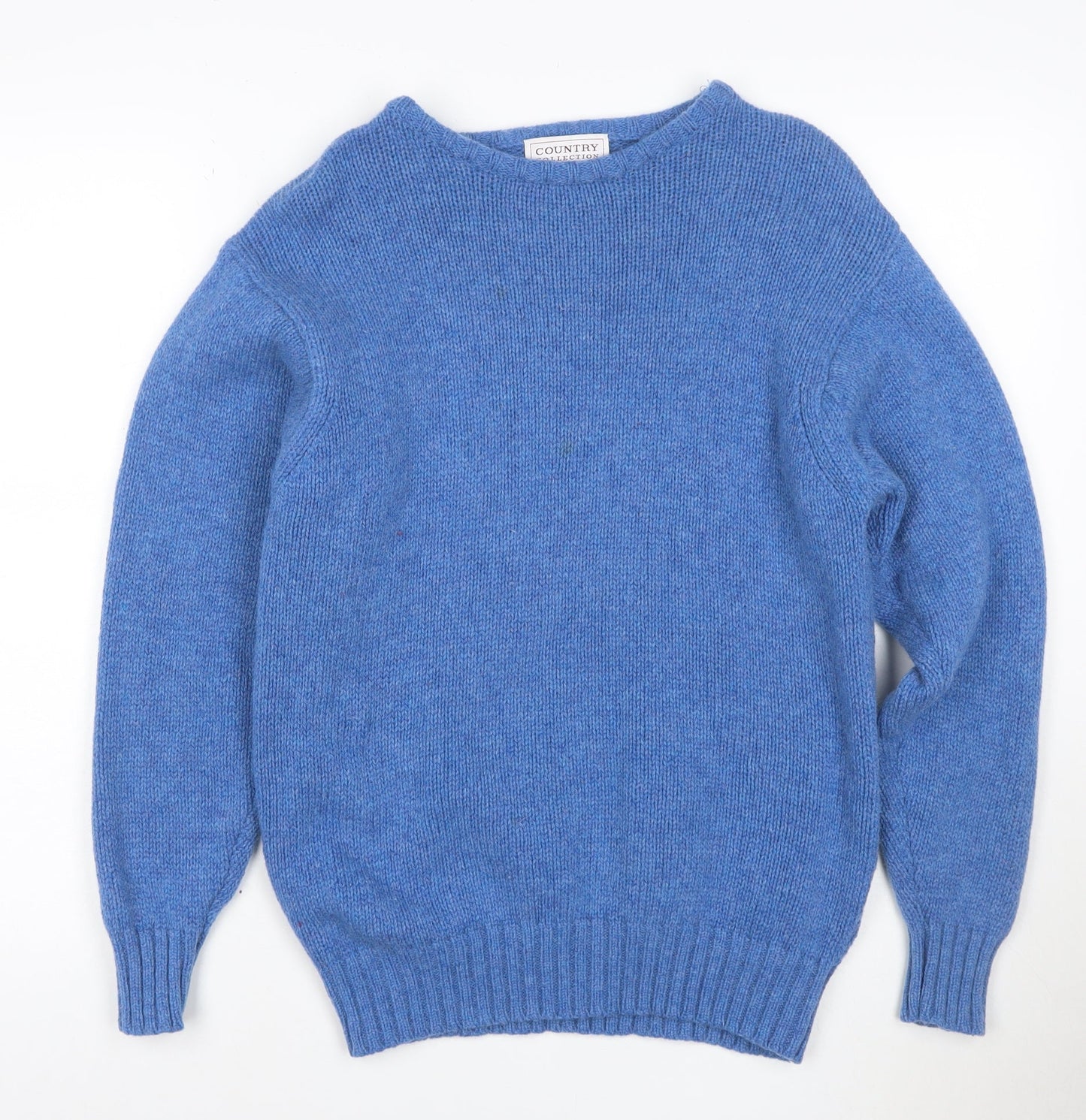 Country Collection Women's Blue Wool Pullover Jumper M