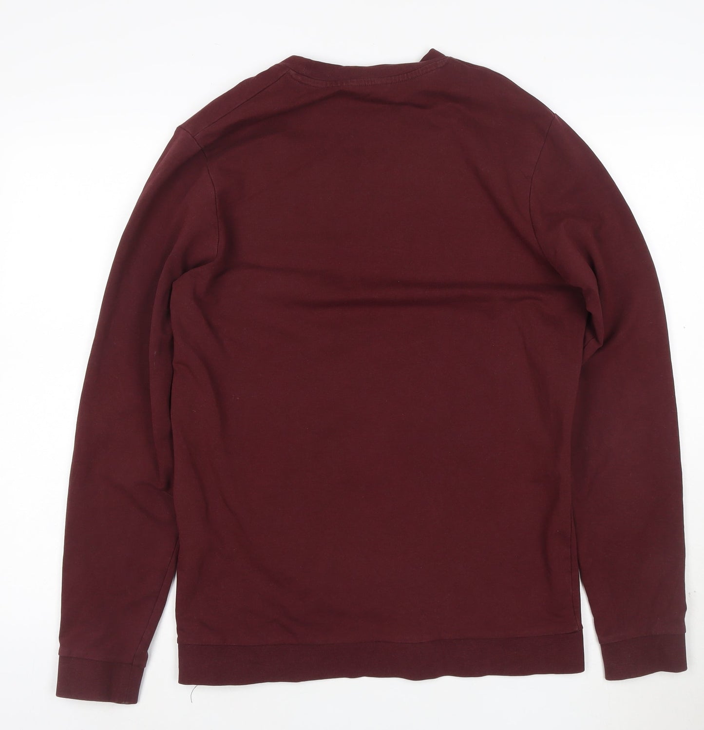 Jack & Jones Men's Red Crew Neck Long Sleeve Pullover Sweatshirt S