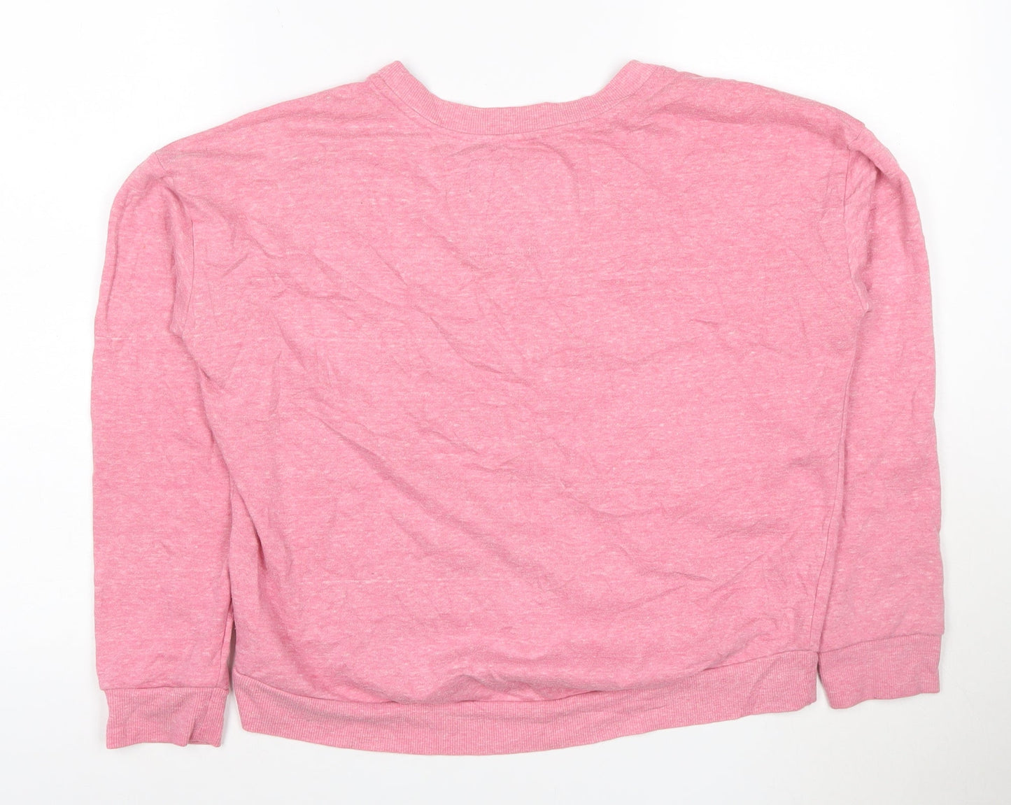 Penbridge and Rose Women's Pink Cotton Jersey Long Sleeve T-Shirt Size 14
