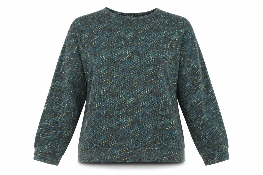 Jaeger Women’s Multicoloured Cotton Pullover Sweatshirt Size M