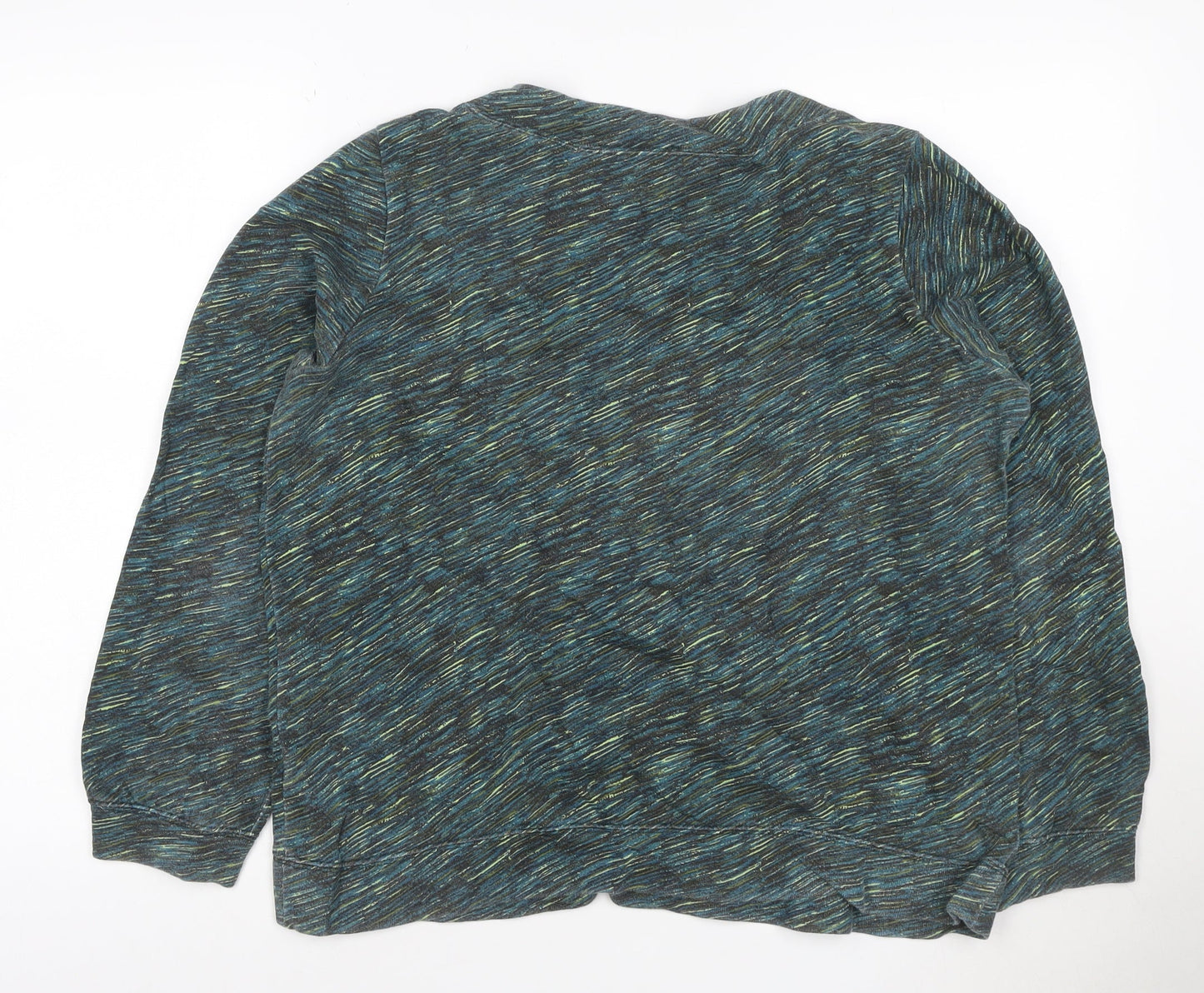 Jaeger Women’s Multicoloured Cotton Pullover Sweatshirt Size M