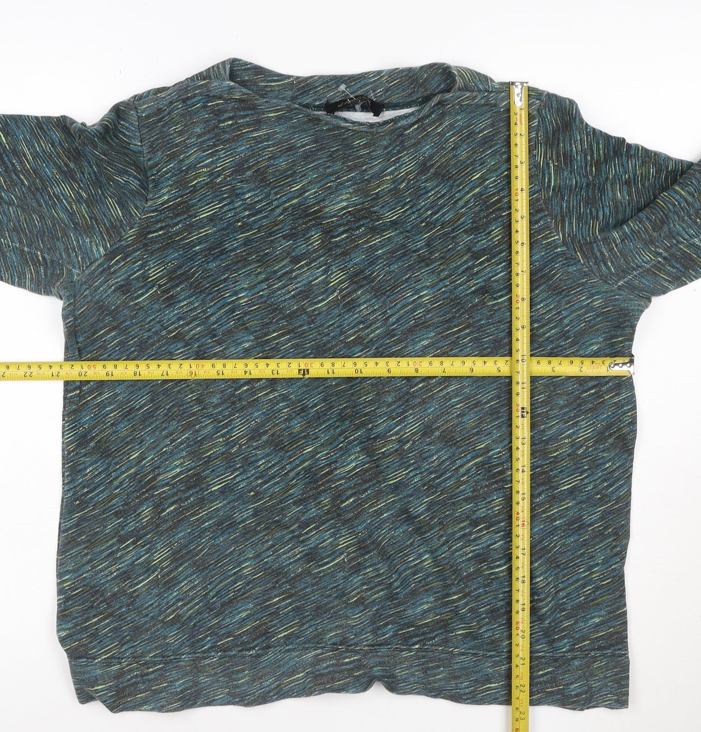 Jaeger Women’s Multicoloured Cotton Pullover Sweatshirt Size M