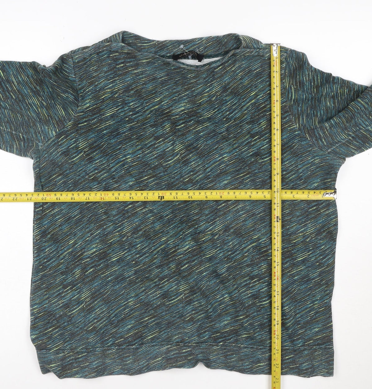 Jaeger Women’s Multicoloured Cotton Pullover Sweatshirt Size M