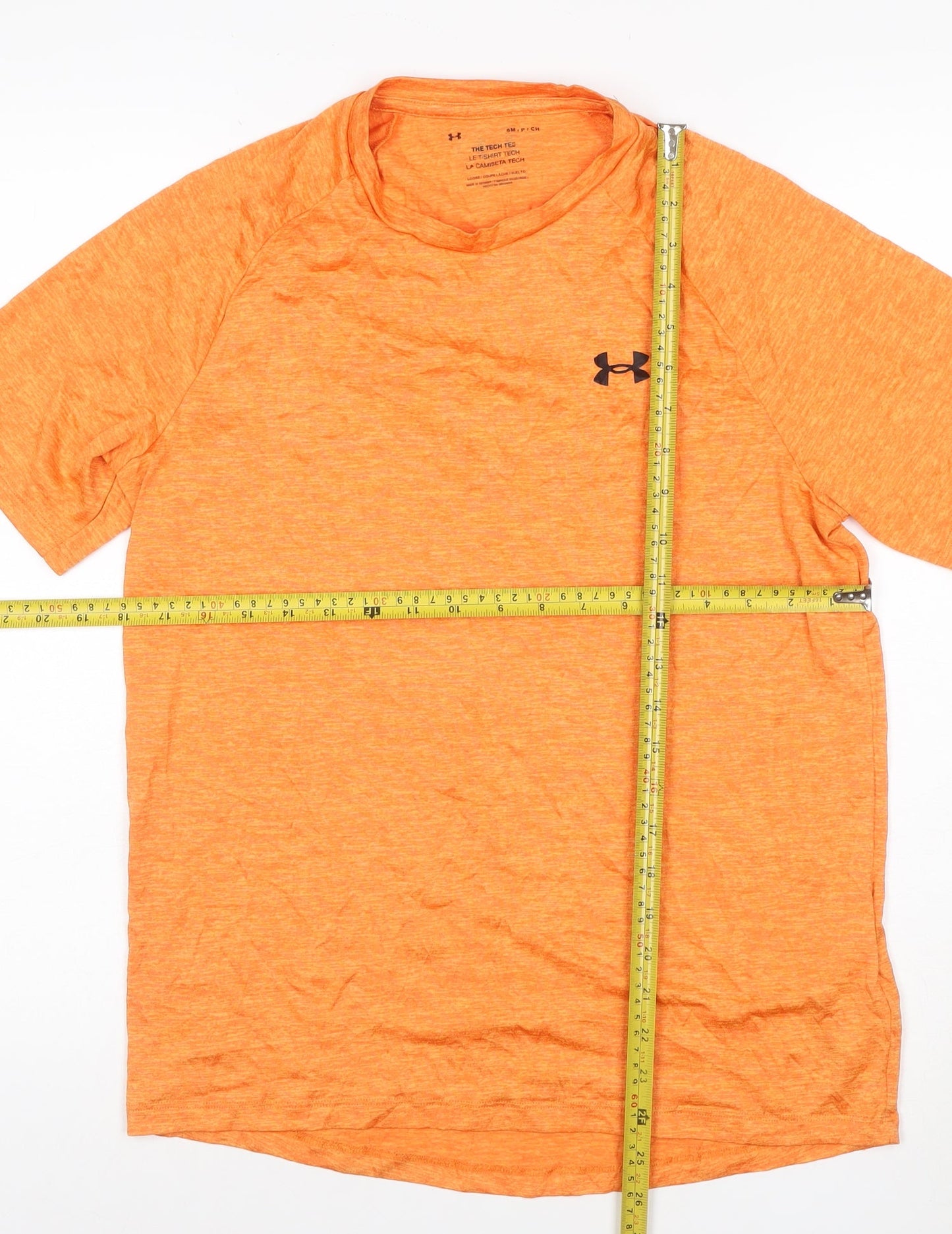Under Armour Mens Orange Small Tech T-Shirt Short Sleeve Activewear