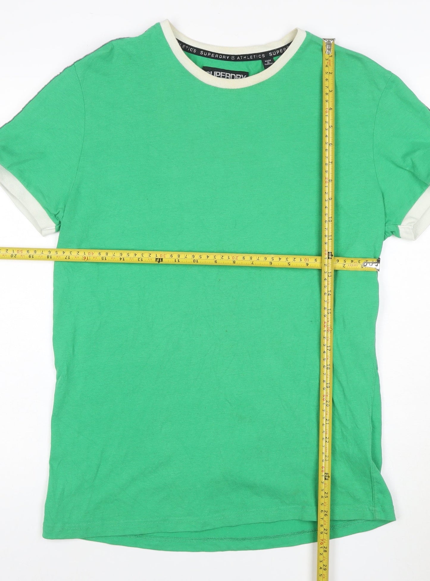 Superdry Men's Green Athletic Crew Neck Short Sleeve T-Shirt L