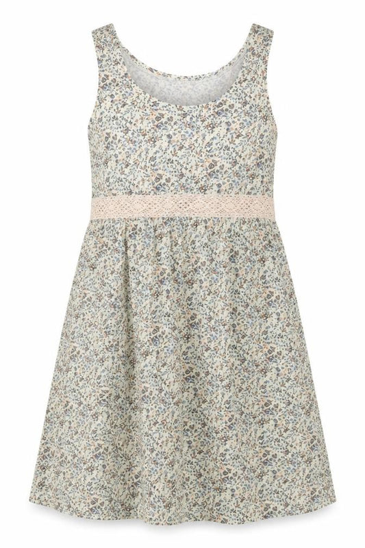 H&M Women's Multicoloured Floral A-Line Sleeveless Cotton Dress Size 8