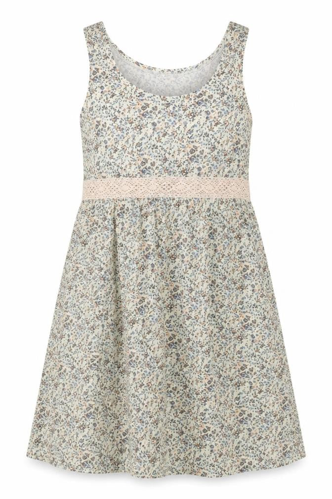 H&M Women's Multicoloured Floral A-Line Sleeveless Cotton Dress Size 8