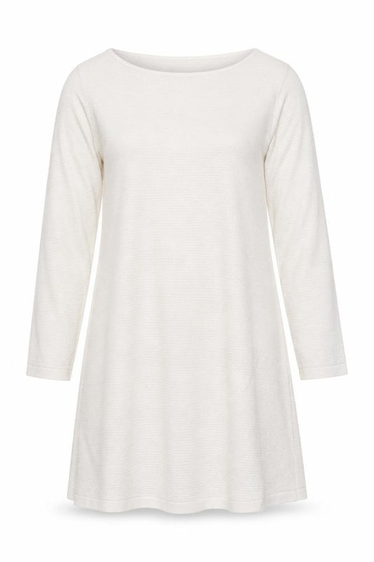 Mountain Warehouse Women Ivory Knit Shift Dress Size 14 Long Sleeve