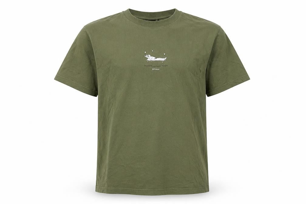 Afends Men’s Green Recycled Cotton Graphic T-Shirt Size L