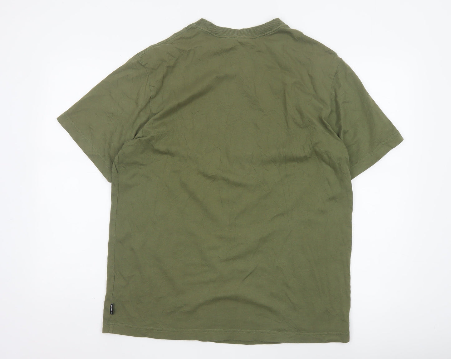 Afends Men’s Green Recycled Cotton Graphic T-Shirt Size L