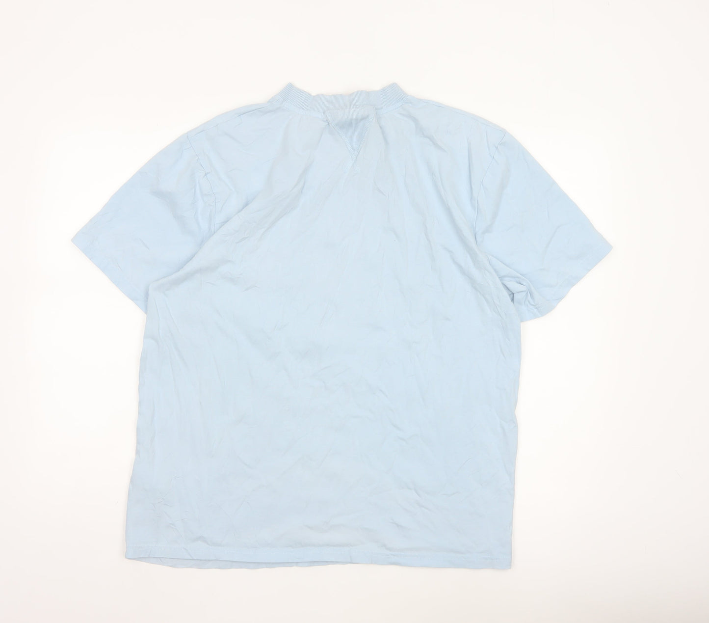 Umbro Mens Light Blue XL Cotton Short Sleeve Sports T-Shirt