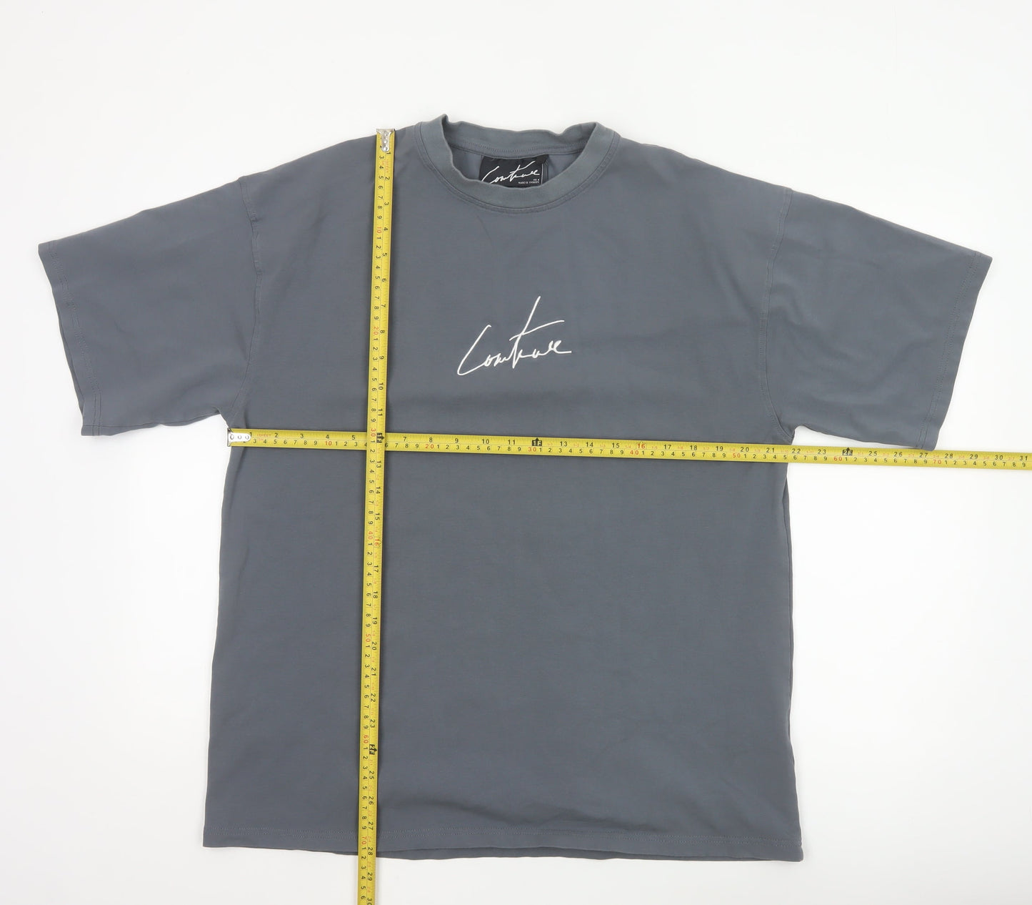The Couture Club Women's Grey Relaxed Fit T-Shirt UK 8