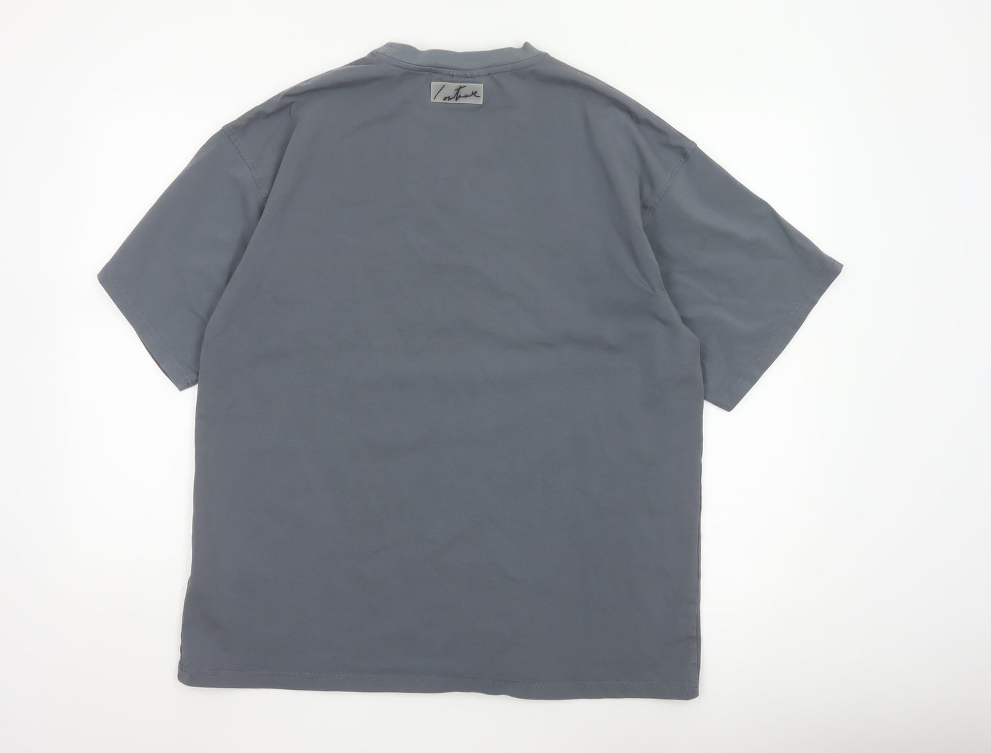 The Couture Club Women's Grey Relaxed Fit T-Shirt UK 8
