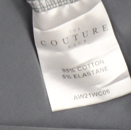 The Couture Club Women's Grey Relaxed Fit T-Shirt UK 8
