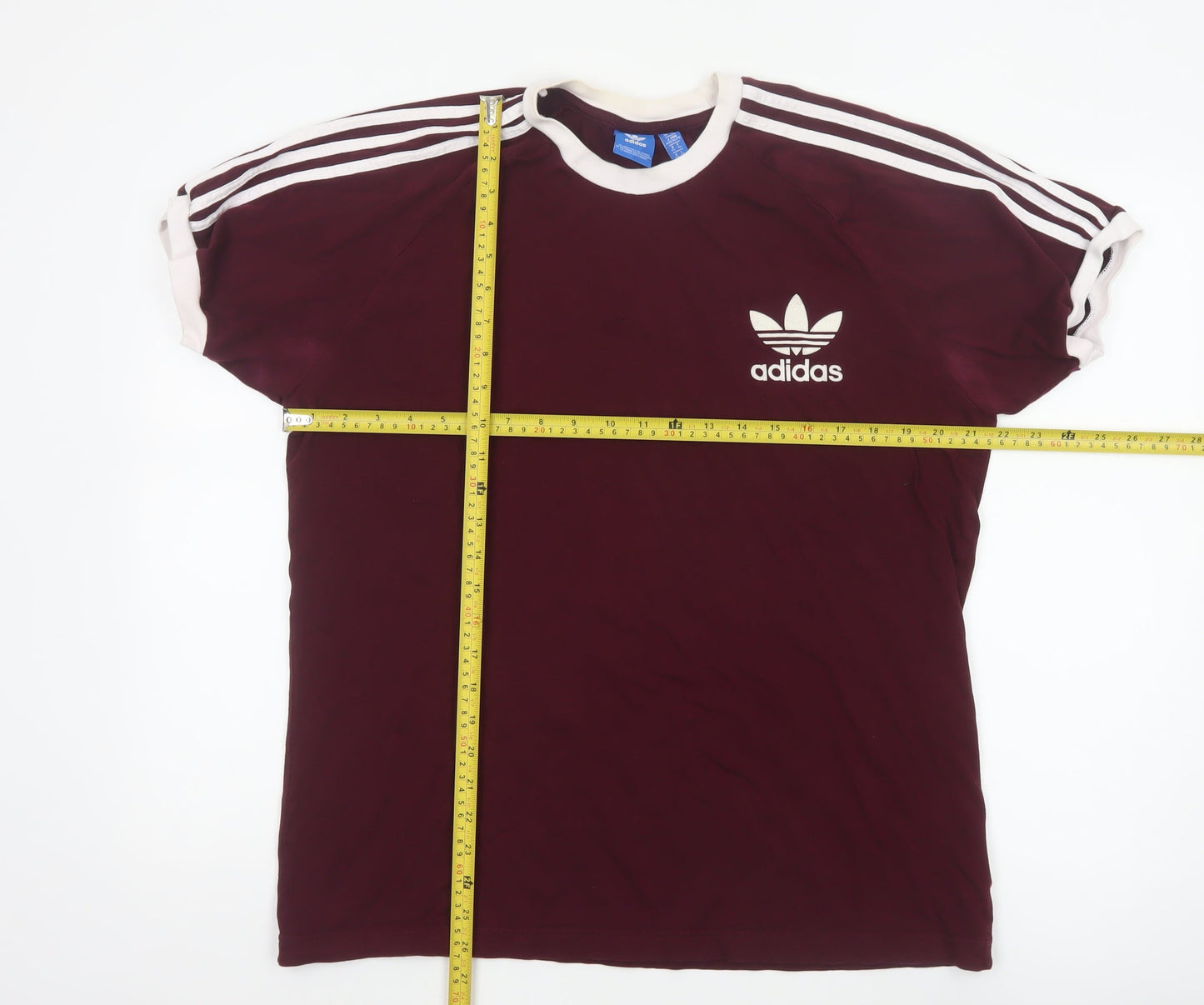Adidas Men's Red XL Retro Sports Crew Neck T-Shirt