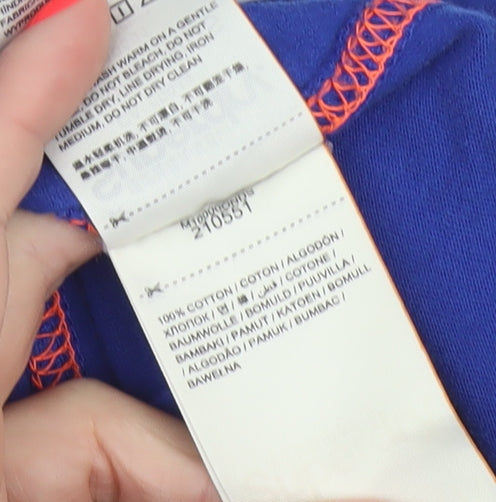 Superdry Men Blue Crew Neck Cotton Jersey T-Shirt Size M