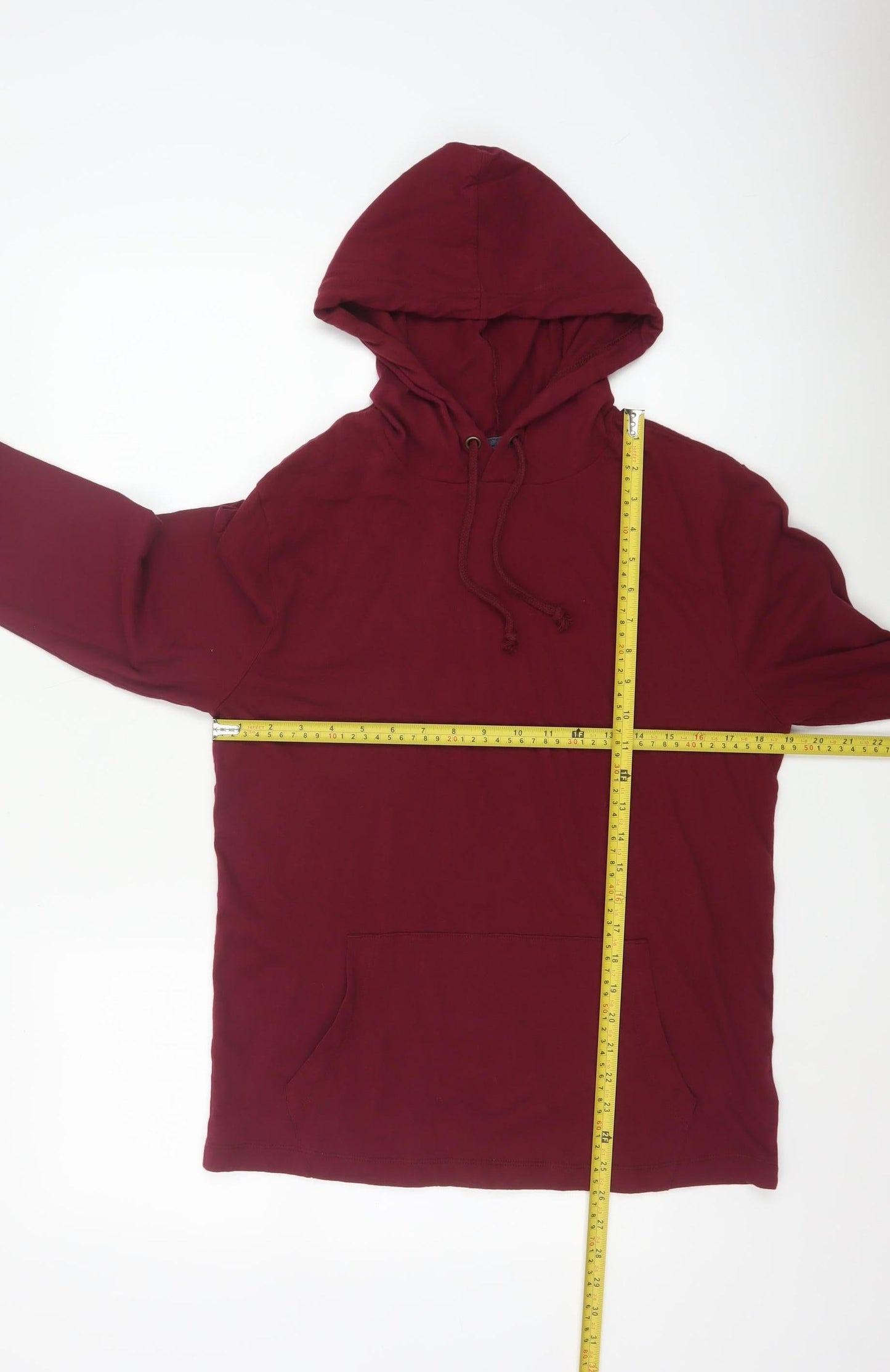 Gap Men’s Red Pullover Hoodie Small Soft Cotton Lightweight