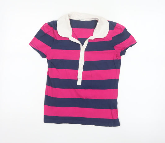 Prewornwholesale purple cropped slim fit active T-shirt with short sleeves and a high neckline.