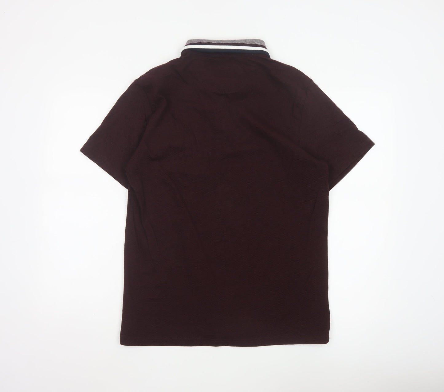 Burton Menswear London Men’s Brown Polo Shirt Size M Cotton Blend