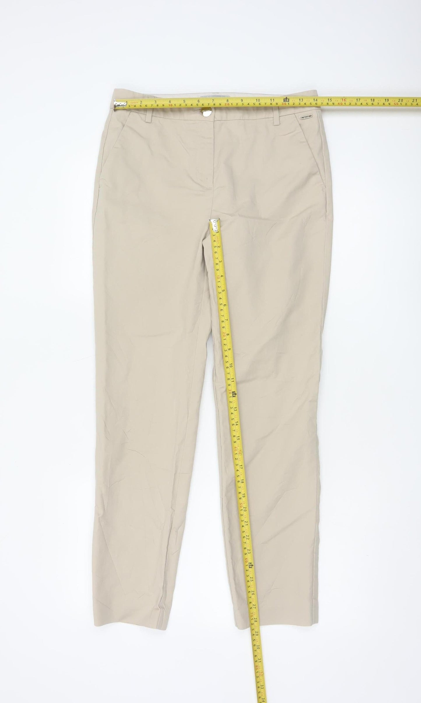 Marks and Spencer Per Una Beige Chino Trousers Women’s Size 10 Regular